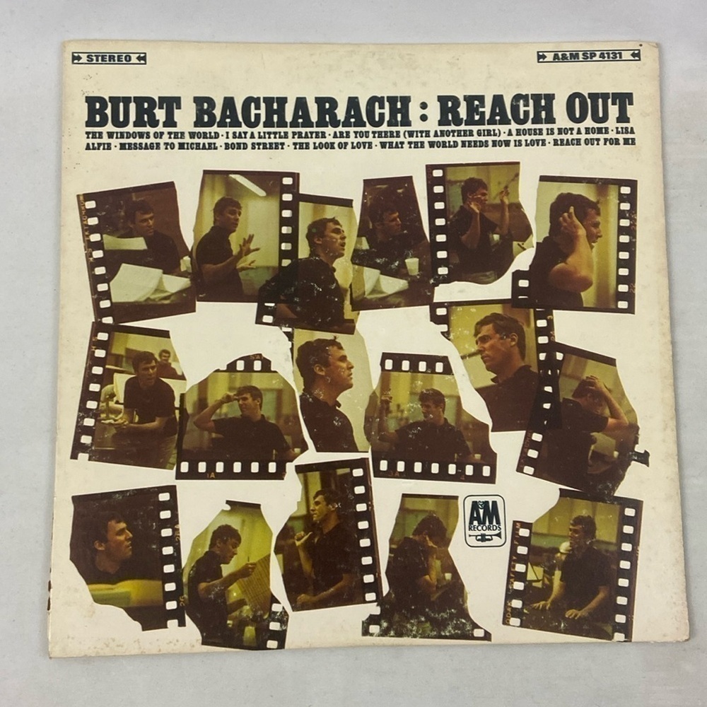 Burt Bacharach Reach Out A&M Records Stereo SP 4131 Vinyl Record LP